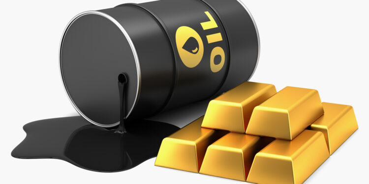 Gold rises driven by the decline in the dollar and oil decreases under the influence of Chinese data economy