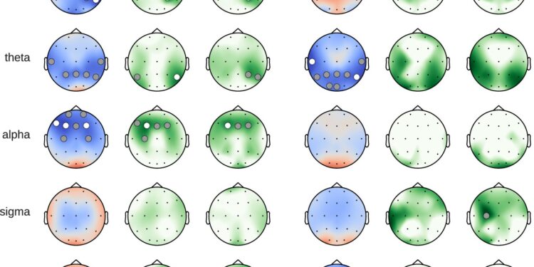 How coffee affects a sleeping brain