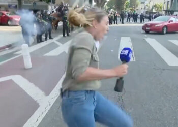 National Guard against demonstrations | An Australian journalist injured live by a rubber bullet