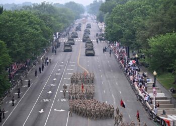 The parade that Trump dreamed