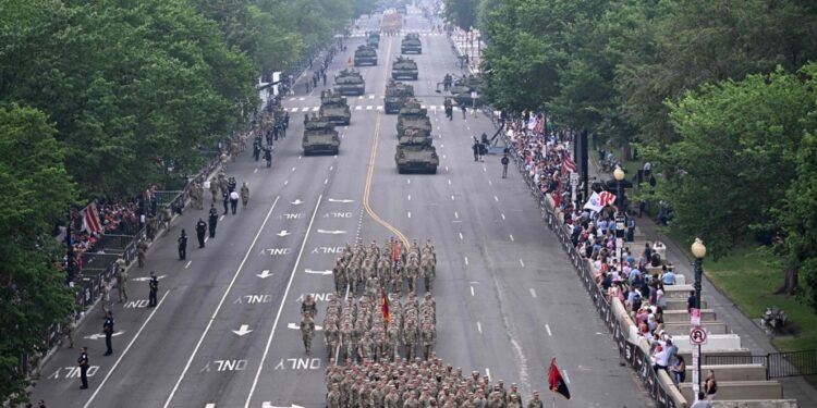 The parade that Trump dreamed