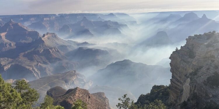 Grand Canyon | Tourists evacuated in the face of the advance of a fire