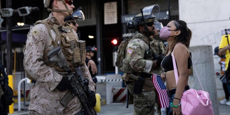 Withdrawal of American navies deployed in Los Angeles