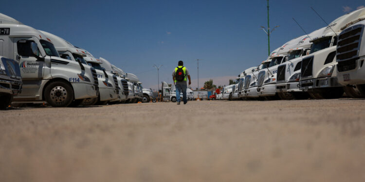 The United States suspended visas to foreign truck drivers