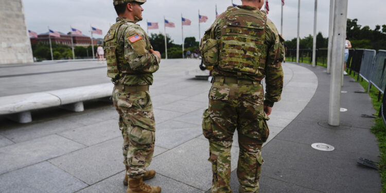 Washington | Donald Trump will go out Thursday with soldiers deployed