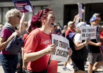 Demonstrations against President Donald Trump for Labor Day