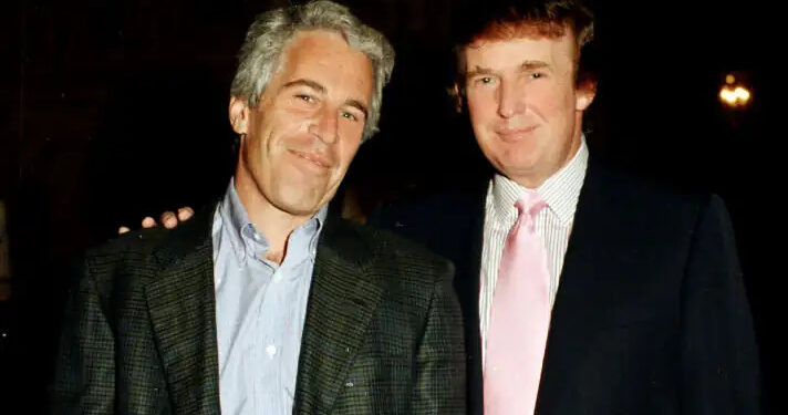 The supposedly written letter by Trump to Epstein made public