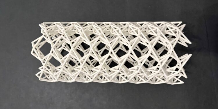 3D printed metamaterials leverage complex geometry to damp mechanical vibrations