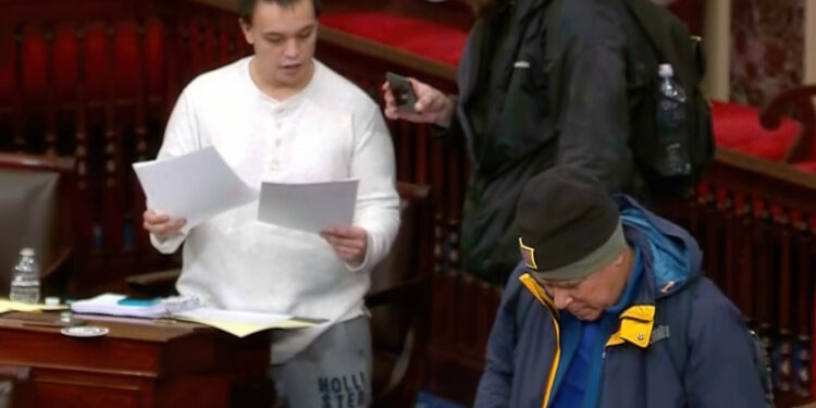 Death threat against an elected official | One of the Capitol rioters arrested