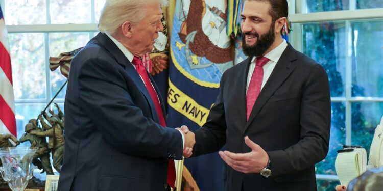 Syrian President received at the White House