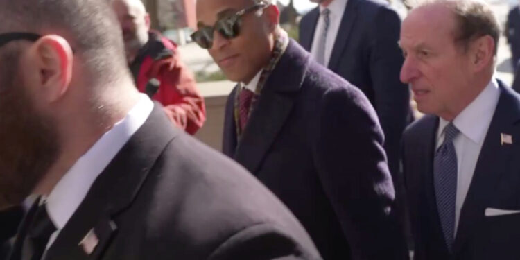 Demonstration in front of a church in Minnesota