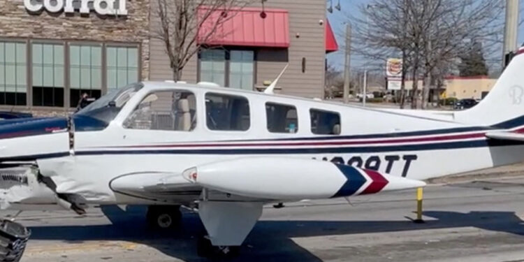 Small plane makes emergency landing on busy street