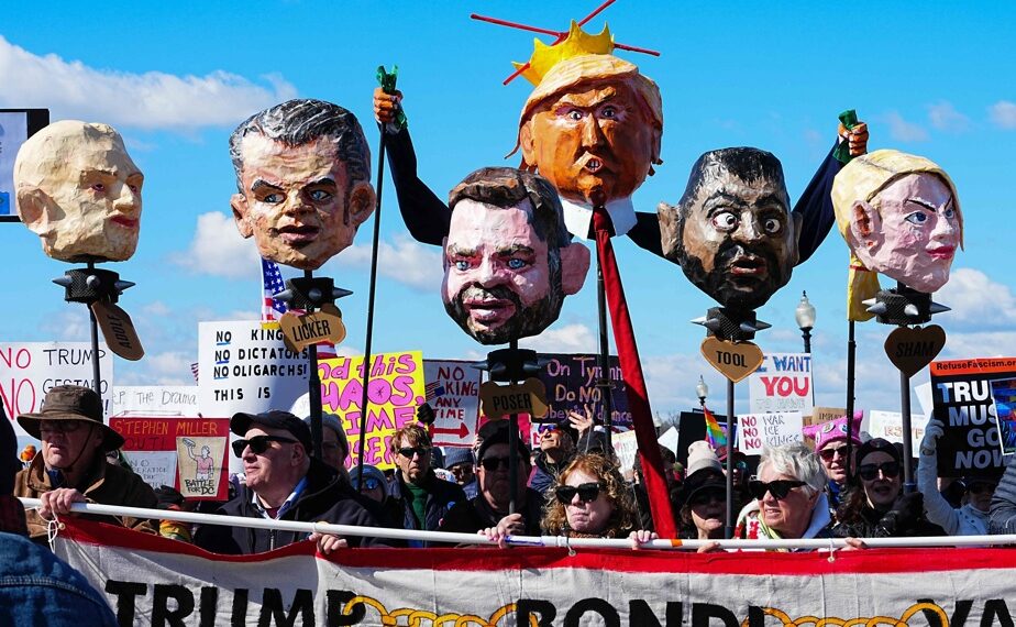 Thousands rally across the US to protest Trump